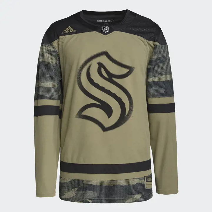 Maillot Seattle Kraken NHL Military Appreciation Primegreen c