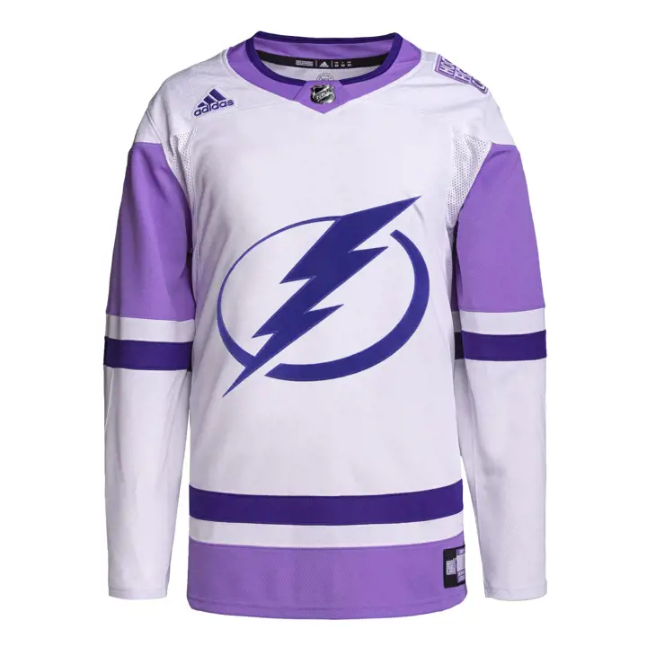 Tampa Bay Lightning NHL ADI Primegreen HFC Jersey wht/lav