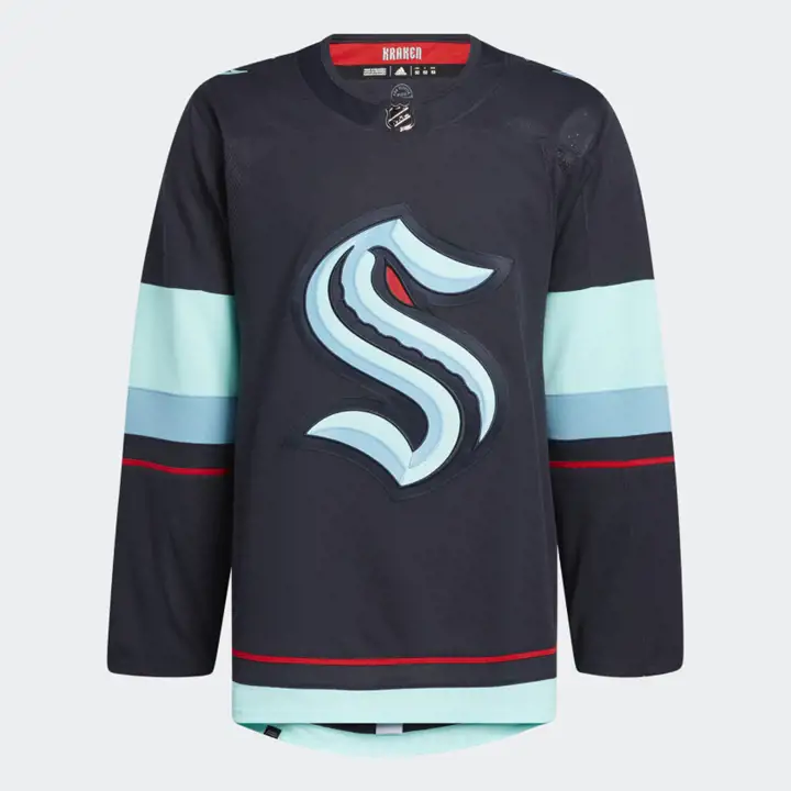 Maillot Authentique ADI Primegreen Équipe NHL des Kraken de Seattle Bleu Marine