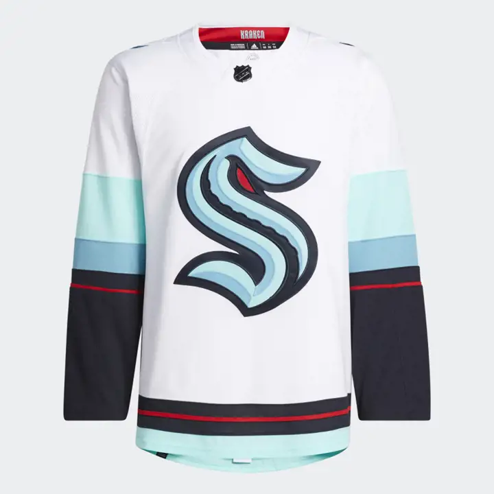 Maillot Authentique Équipe NHL ADI Primegreen Seattle Kraken blanc