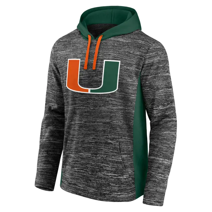 Sweat-shirt à capuche Miami Hurricanes NCAA Chiller 21 CHARBON