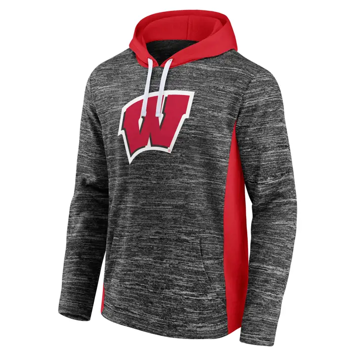 Sweat-shirt à capuche Wisconsin Badgers NCAA Chiller 21 CHARBON