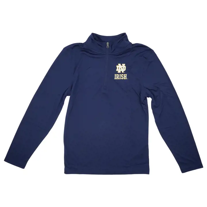 Notre Dame Fighting Irish NCAA Polaire 1/4 Zip 21 BLEU MARINE