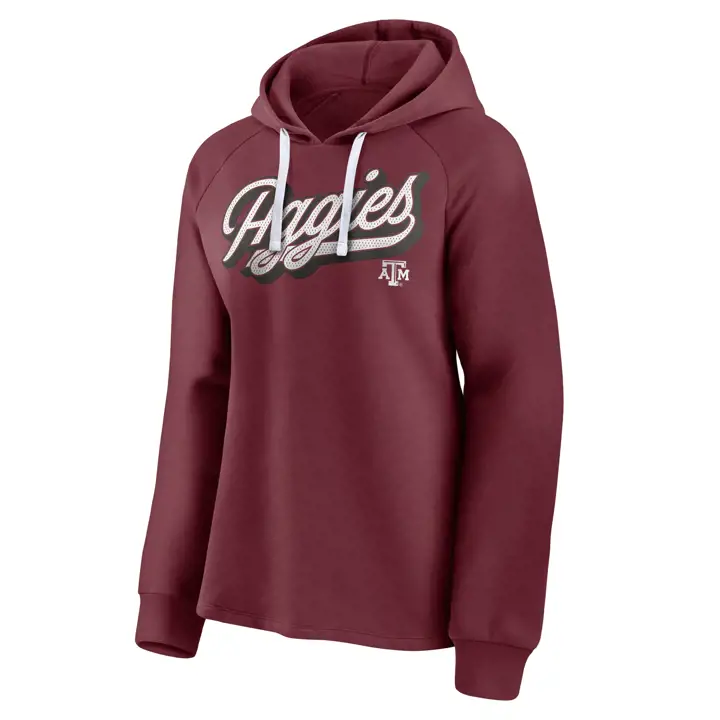 Sweat à capuche en coton pour femme NCAA Texas A&M Aggies 21 MAR