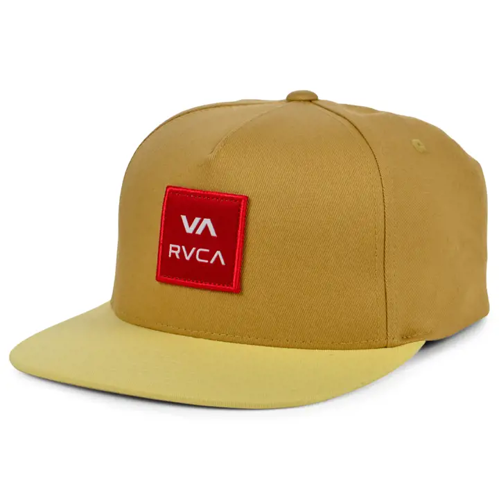 Casquette RVCA Square Patch Snap écrue/rouge