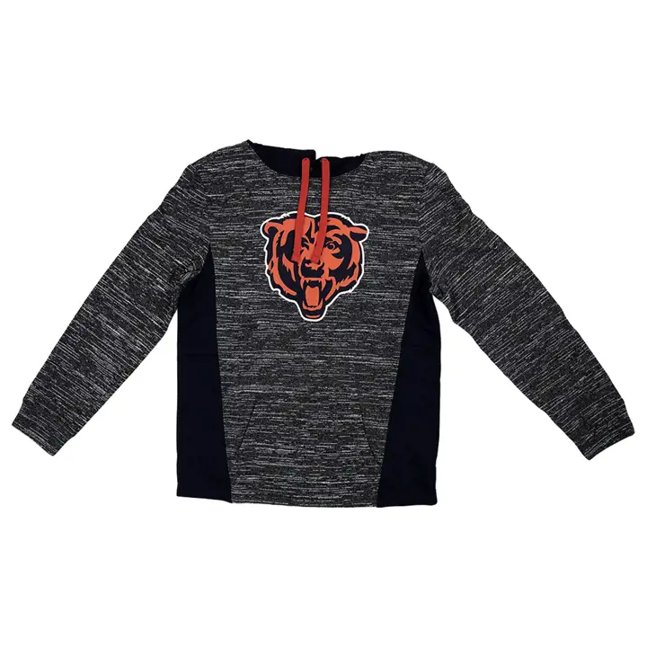 Chicago Bears NFL CHILLER FLEECE PO HOOD 21 GRY