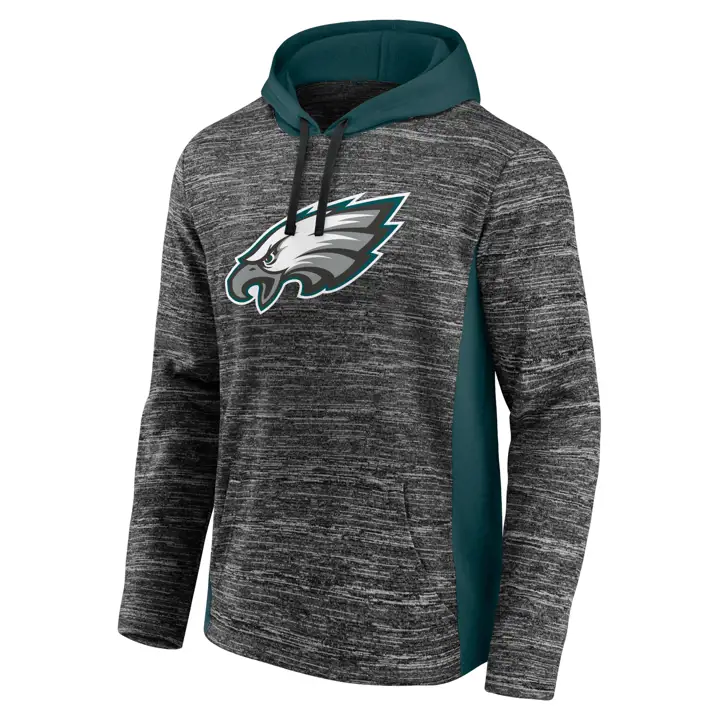 Philadelphia Eagles NFL CHILLER FLEECE PO HOOD 21 GRY