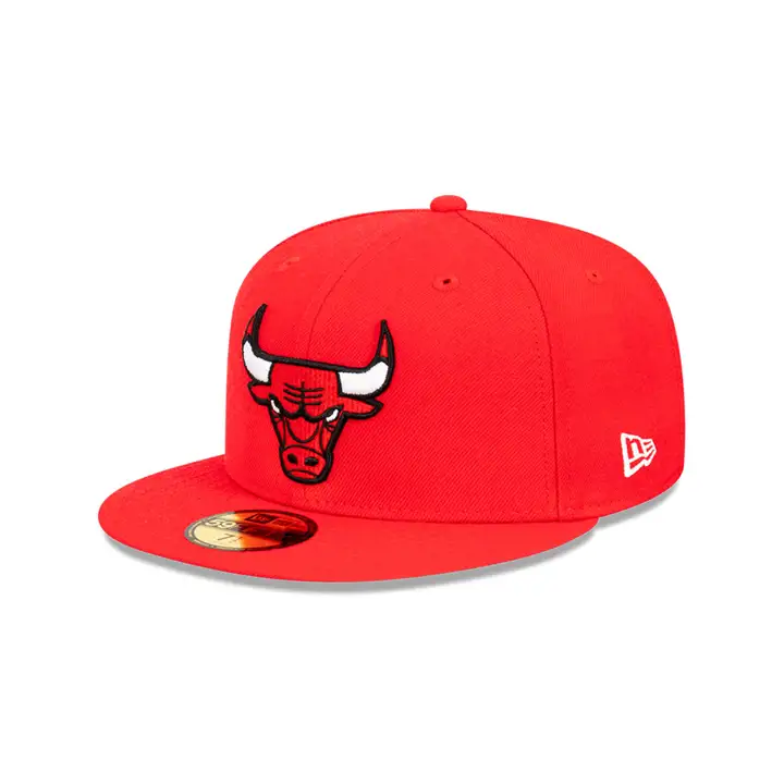 CASQUETTE 59FIFTY NBA CHICAGO BULLS ICY SIDE PATCH ROUGE