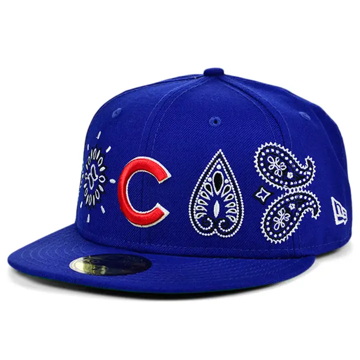 CASQUETTE 59FIFTY CHICAGO CUBS MLB PAISLEY ELEMENTS BLEUE