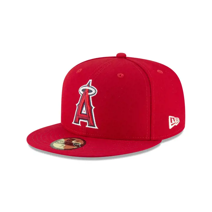 ANGELS 2021 MLB Patch Anniversaire 59FIFTY rouge