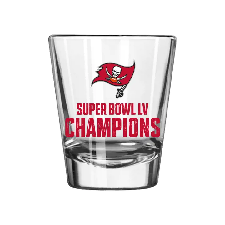 Verre à liqueur gravé en satin Tampa Bay Buccaneers - 2 oz - ÉVÉNEMENT ast