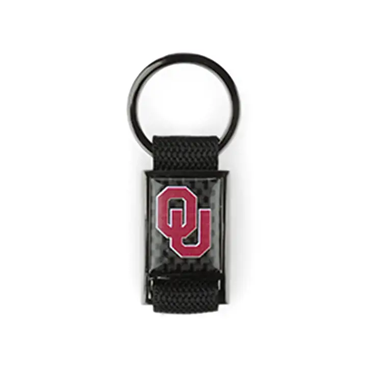 Porte-clés en fibre de carbone Oklahoma Sooners Rec ast