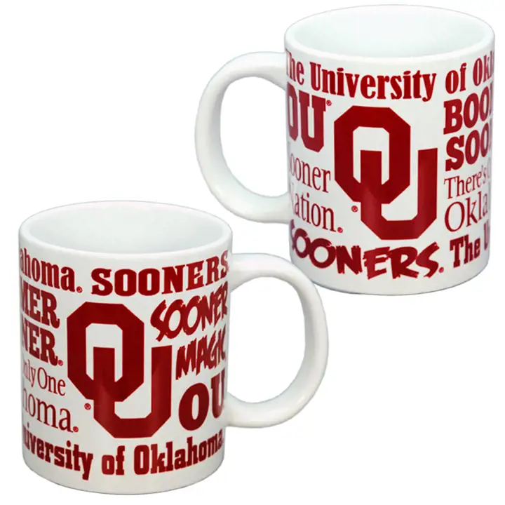 Mug à café Oklahoma Sooners Word Mark 20 oz