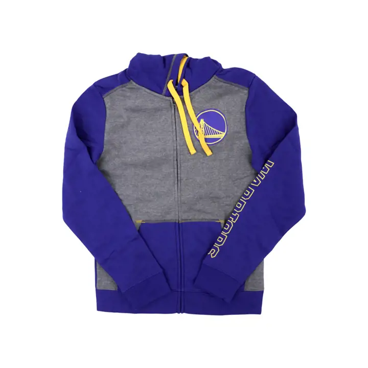 Golden State Warriors NBA Rookie Polaire Bloquée Zippée gris/bleu