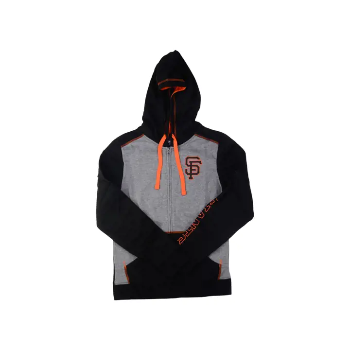 San Francisco Giants MLB Rookie Blocked Fleece FZ Noir/Orange