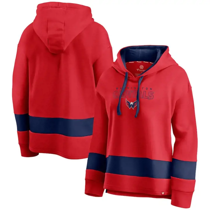 Washington Capitals NHL Women's Block Party Color Block Hood