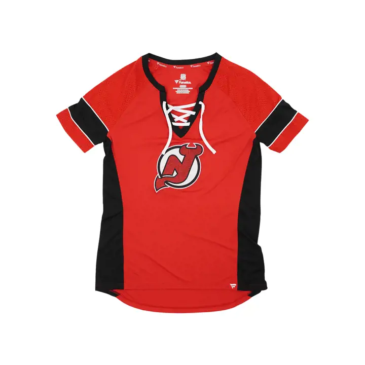 New Jersey Devils NHL Femme T-shirt Block Party Athéna 21 Rouge/