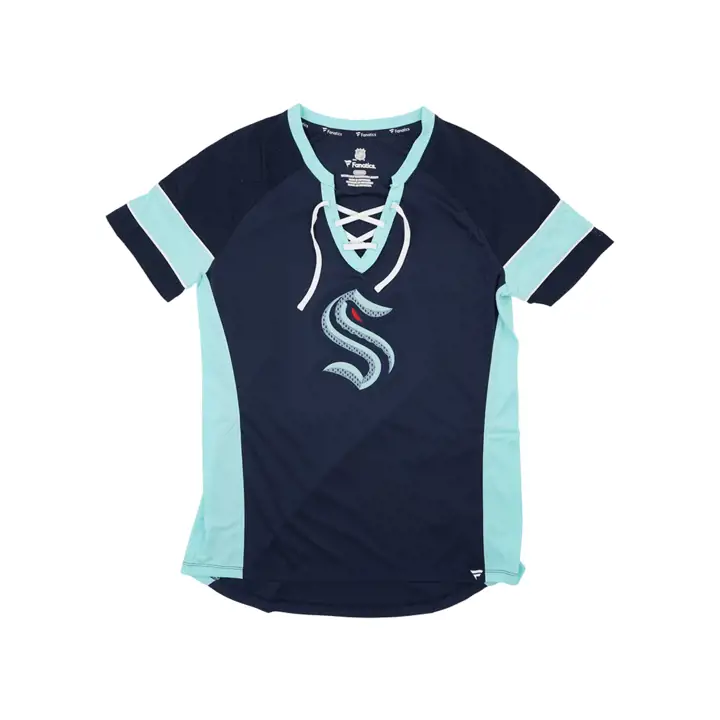 Haut Athéna « Block Party » pour femme des Seattle Kraken NHL, marine/21