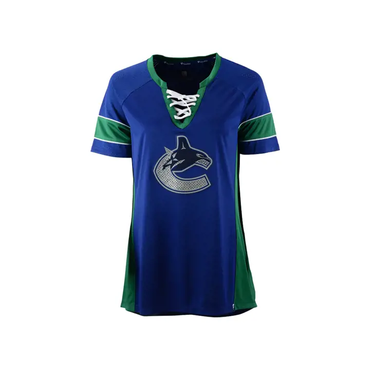 Haut Athena Femme "Block Party" LNH Canucks de Vancouver 21 Bleu