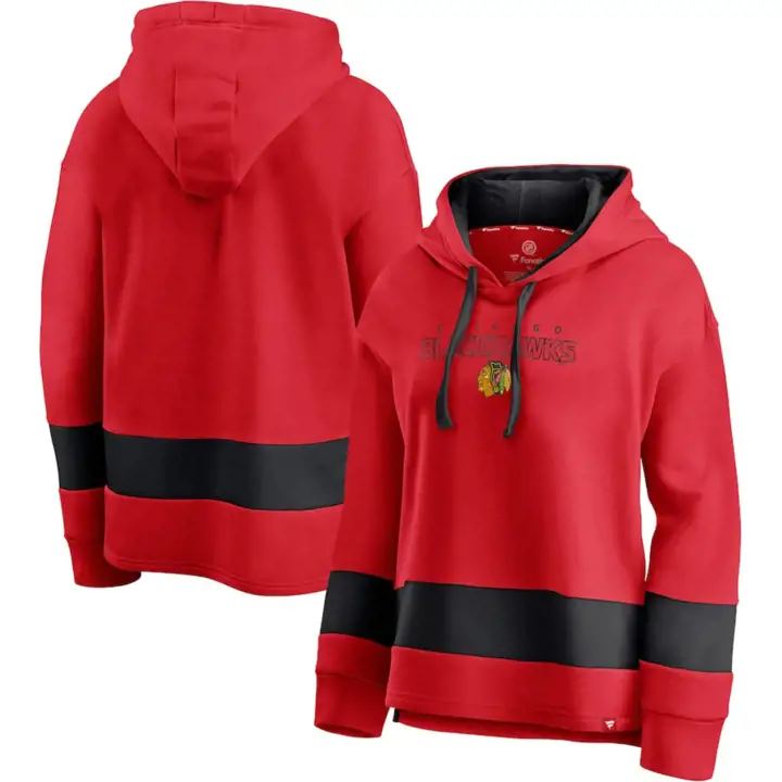 Chandail à capuchon Block Party color block des Blackhawks de Chicago de la LNH pour femme
