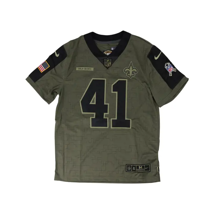 Maillot Authentique Édition Limitée NFL des Saints de la Nouvelle-Orléans – Honneur aux Forces Armées 21 A