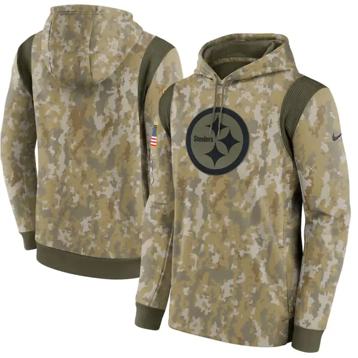 Pittsburgh Steelers NFL "Salute to Service" Therma Hood 21 GRN