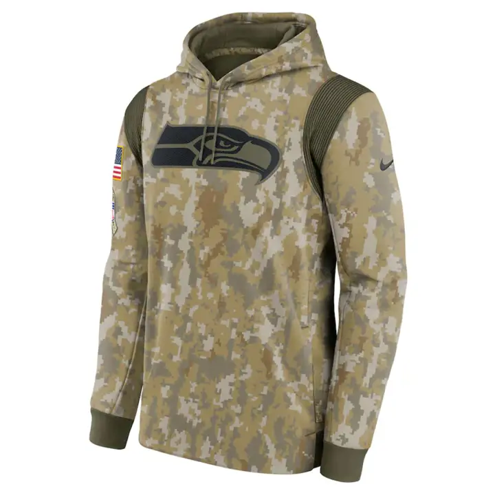Seattle Seahawks NFL Salute to Service Therma Hood 21 GRN