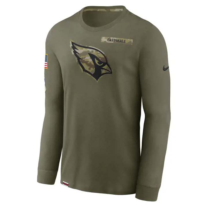 T-Shirt Manches Longues NFL Arizona Cardinals Salute to Service 21 VERT