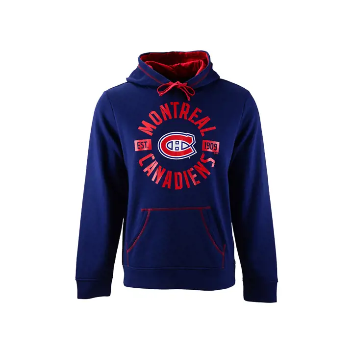Chandail à Capuchon Ultime Recrue LNH Canadiens de Montréal BLEU MARINE