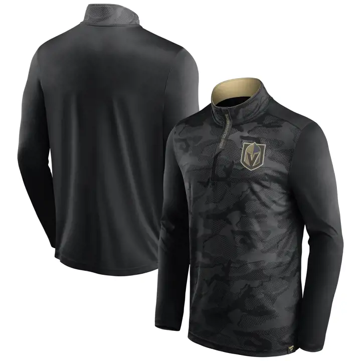Vegas Golden Knights NHL Lightweight Shade 1/4 Zip Noir