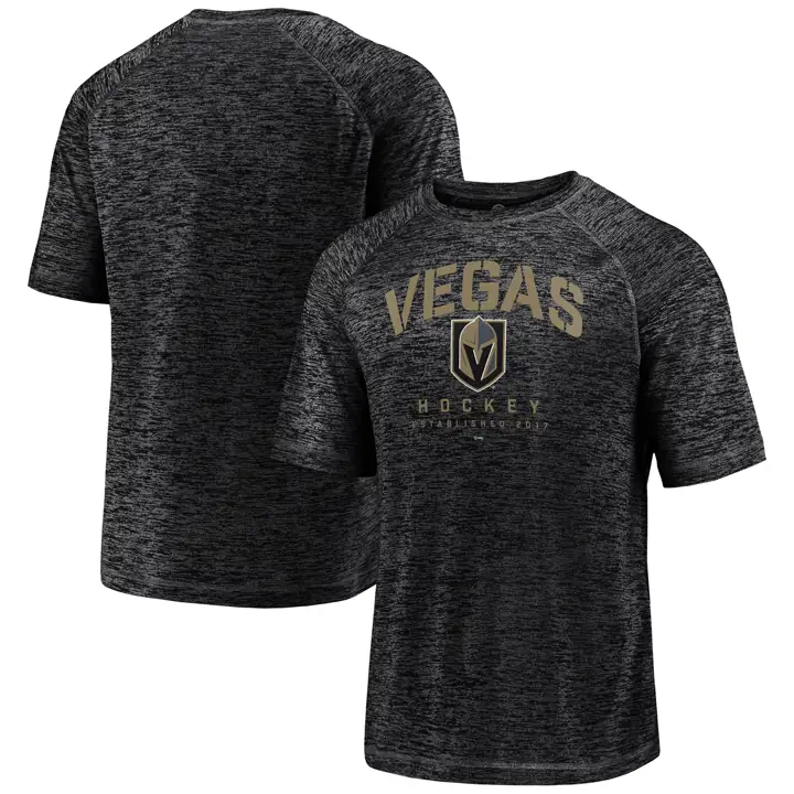T-shirt strié noir Vegas Golden Knights NHL Battle Ready