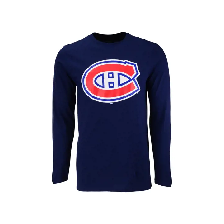 T-shirt à manches longues LNH Montréal Canadiens Prime Logo MARINE