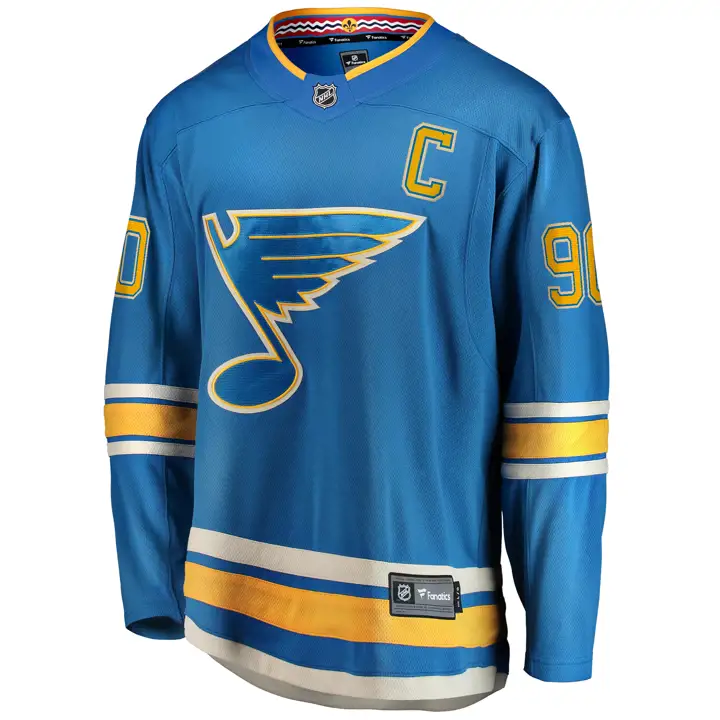 Maillot de joueur Blues LNH Breakaway Ryan O'Reilly bleu