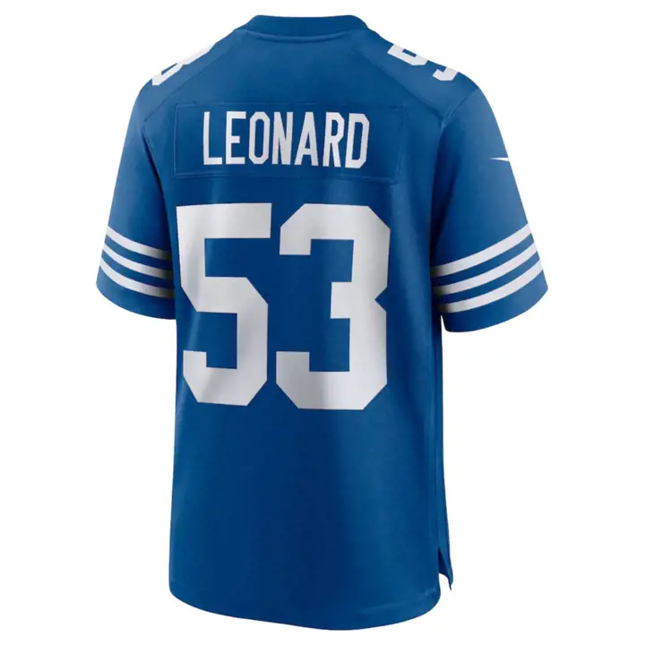 Maillot de match NFL COLTS Darius Leonard bleu
