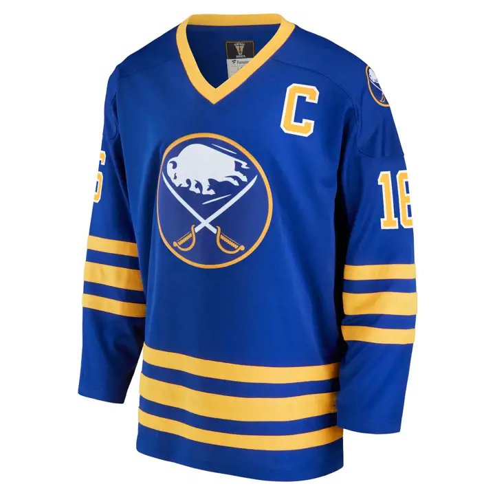 MAILLOT BREAKAWAY SABRES NHL Héritage Pat LaFontaine BLEU