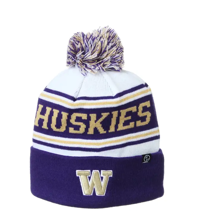 Washington Huskies NCAA Finish Line Pom mauve/noir