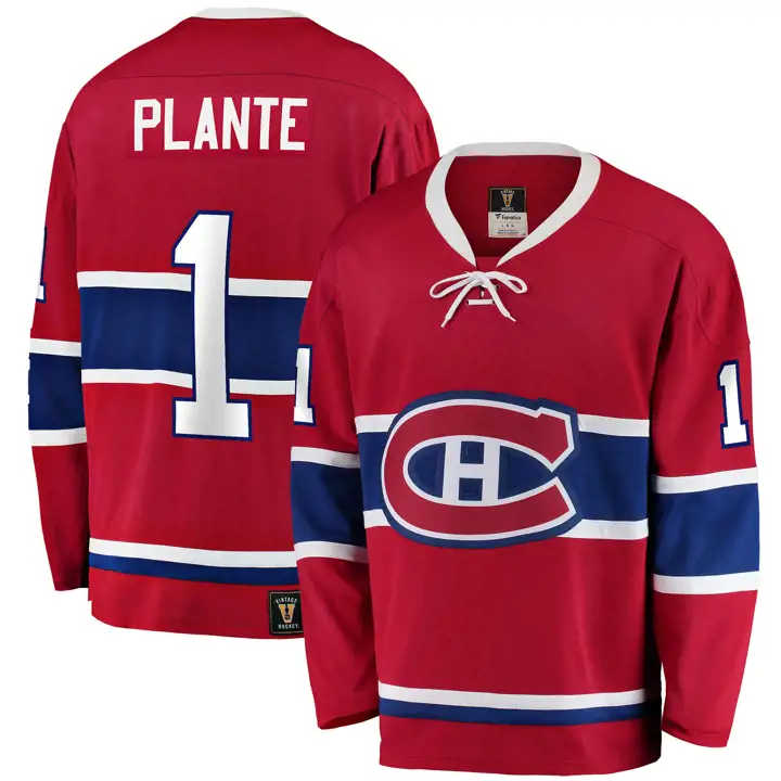 Maillot Casquette Canadiens LNH Jacques Plante ROUGE