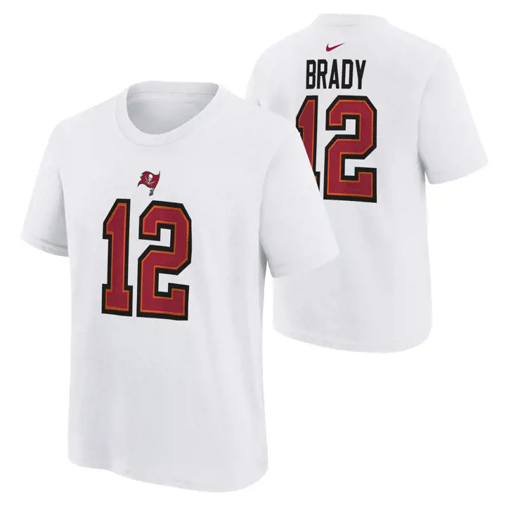BUCCANEERS NFL Youth Chase N&N T-Shirt 21 Tom Brady wht