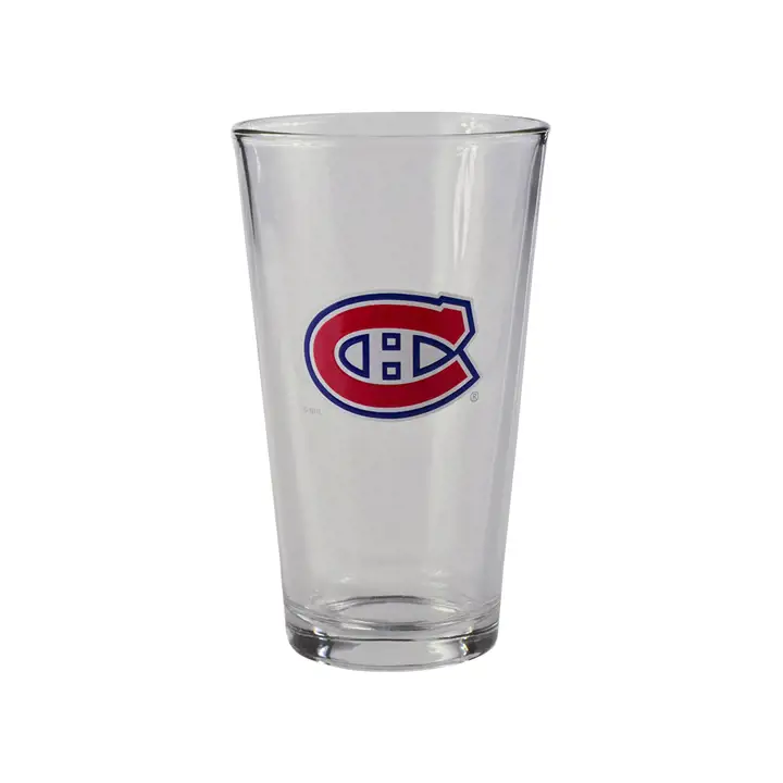 Verre à pinte de 16 oz des Canadiens de Montréal avec logo en relief