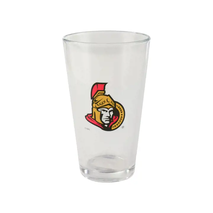 Verre à pinte Ottawa Senators de 16 oz avec logo en relief