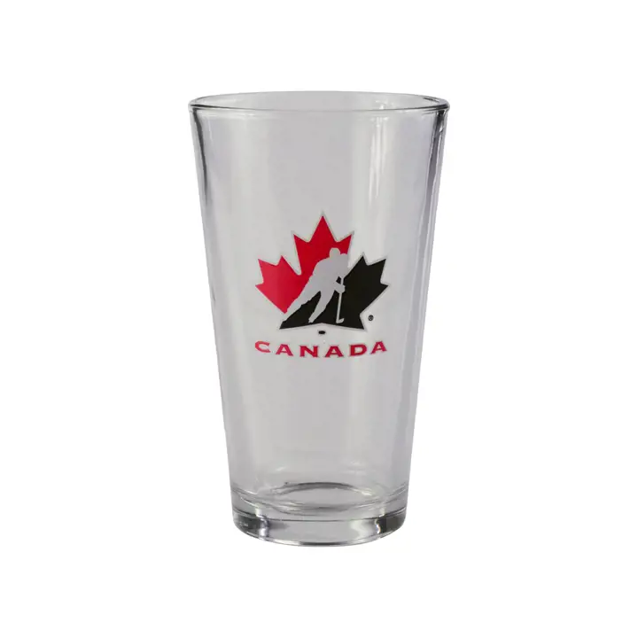 Verre à bière Team Canada de 47 cl avec logo en relief