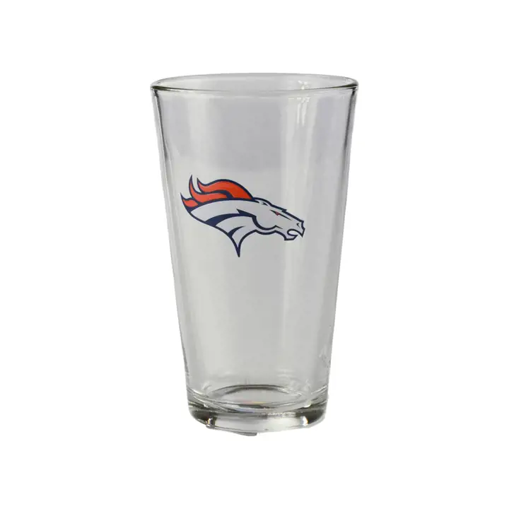 Verre à pinte de 47 cl Denver Broncos avec logo en relief