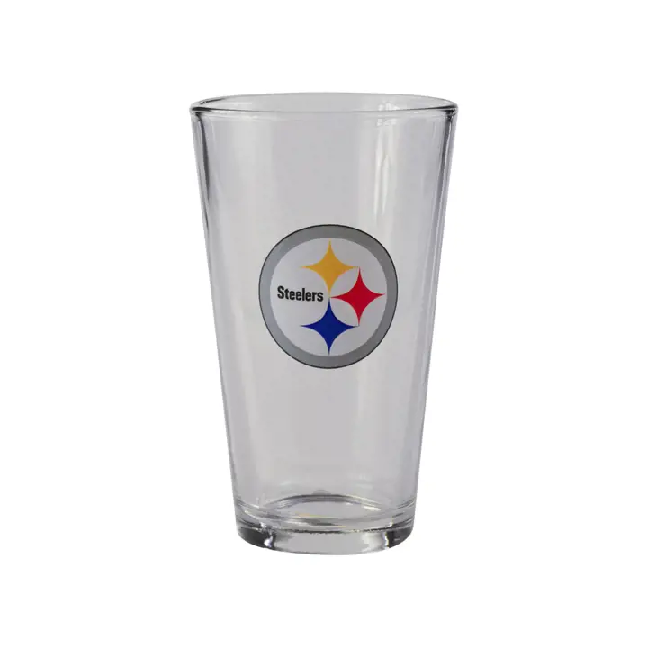 Verre à pinte de 47 cl Pittsburgh Steelers avec blason en relief