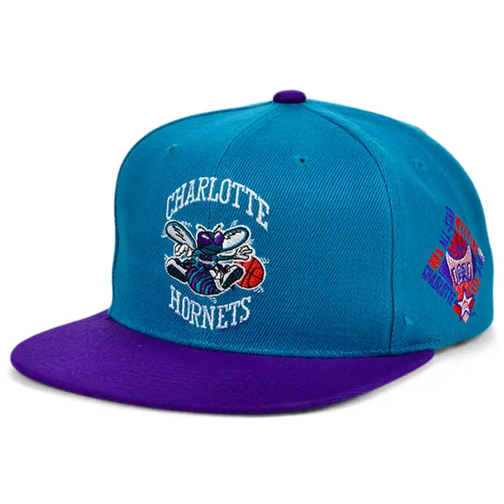 CHARLOTTE HORNETS HWC ALL STAR COLOR SNAPBACK bleu sarcelle/violet