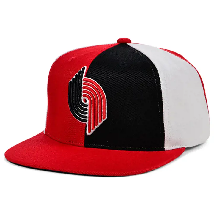 CASQUETTE SNAPBACK PORTLAND TRAIL BLAZERS HWC PINWHEEL rouge/noir