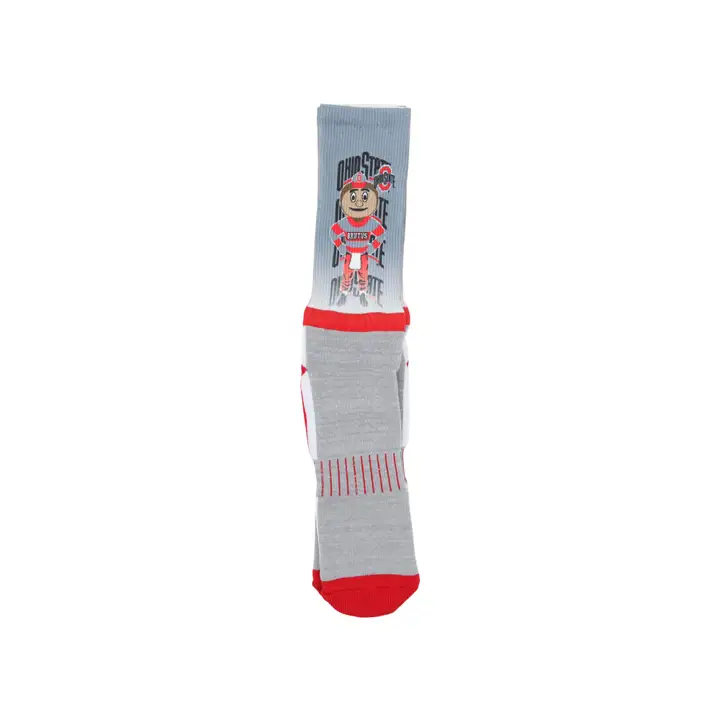 Mascotte des Buckeyes d'Ohio State V-Curve GRIS/NOIR/ROUGE