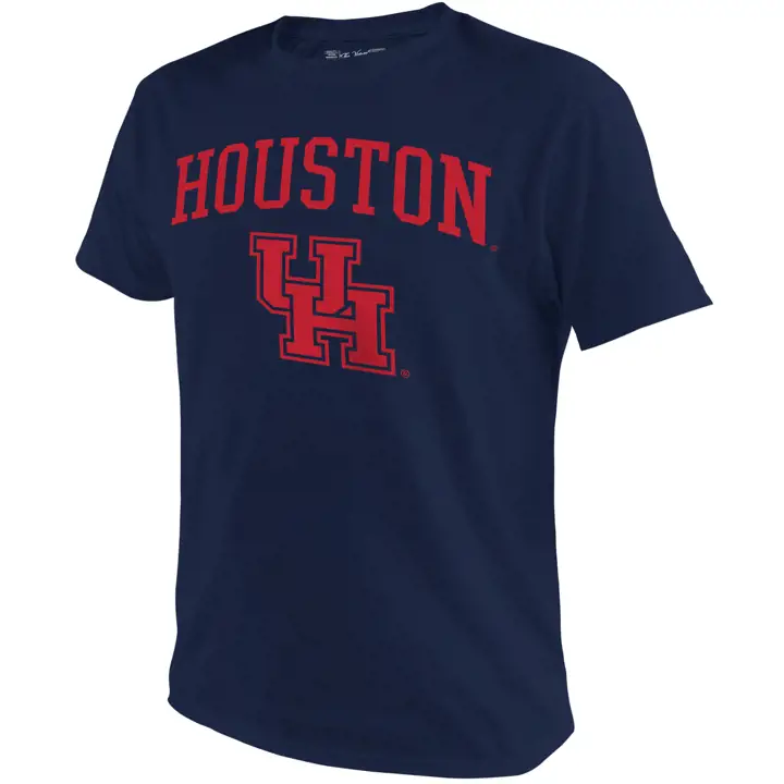 T-shirt bleu marine Houston Cougars 2F à logo moyen de la NCAA
