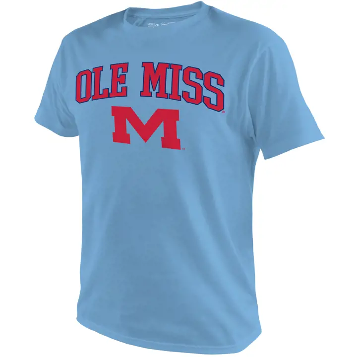 T-shirt à logo mi-taille NCAA des Rebels du Mississippi 2F lbl