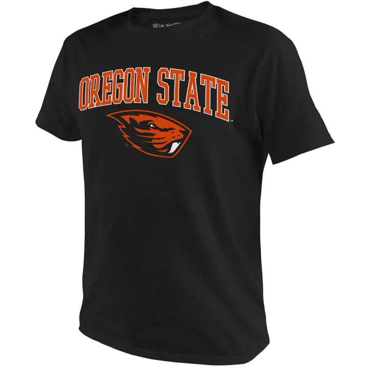 T-shirt à logo moyen NCAA Oregon State Beavers 2F noir