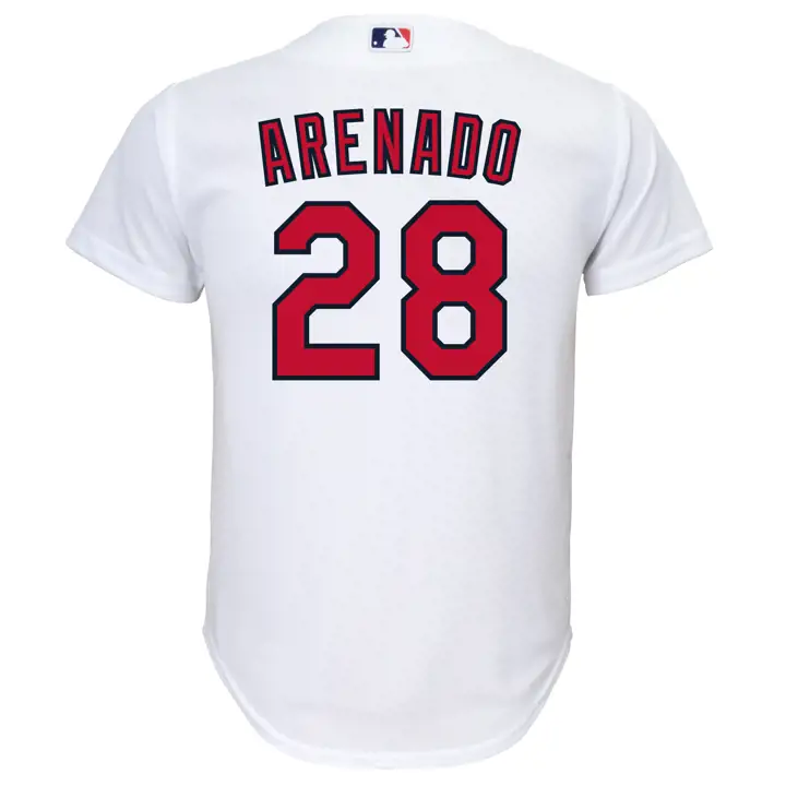 Maillot de joueur officiel STL CARDS MLB pour enfants Nolan Arenado blc